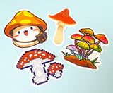 MUSHROOMS Laptop / Decorative Stickers Set