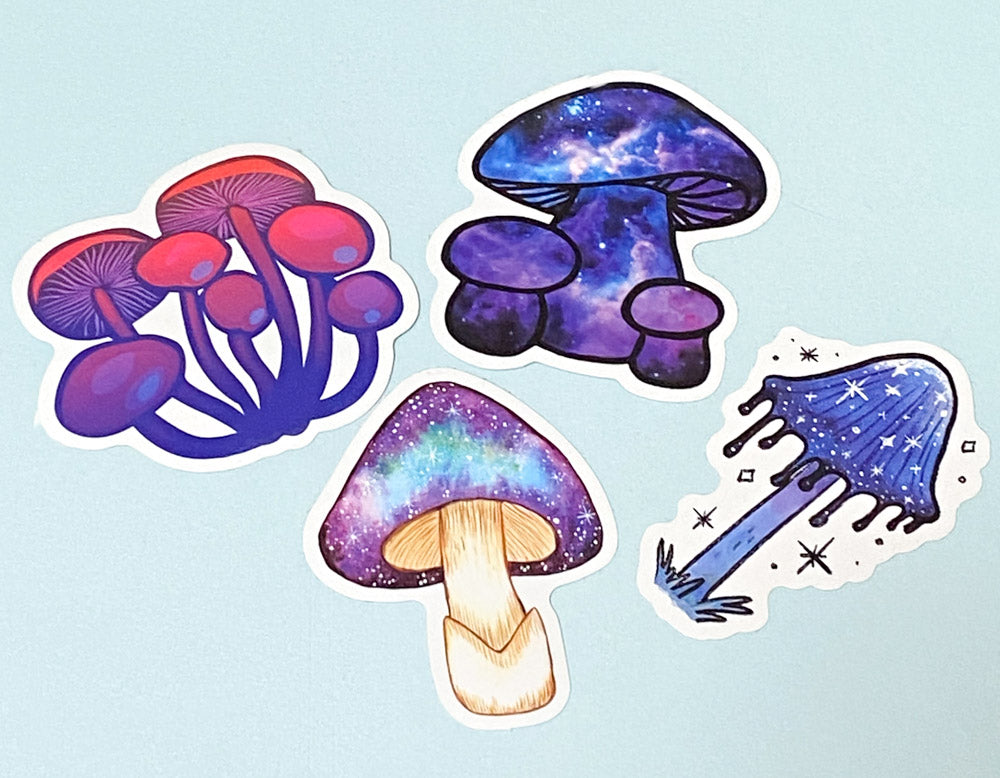 MUSHROOMS Laptop / Decorative Stickers Set