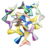 shimmery mermaid tail resin acrylic fb flatback flat backs iridescent glittery uk craft supplies