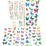 bright butterflies sticker sheet sheets translucent planner stickers uk stationery butterfly sticker pack 6 tracing paper subtle delicate pretty