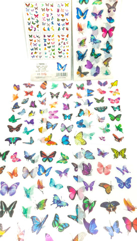bright butterflies sticker sheet sheets translucent planner stickers uk stationery butterfly sticker pack 6 tracing paper subtle delicate pretty