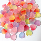 sweet gummy textured candy heart hearts flat back fb fbs flatback embellishment rough druzy acrylic resin 11mm cute kawaii craft supplies sweets pretty frosted