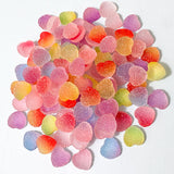 sweet gummy textured candy heart hearts flat back fb fbs flatback embellishment rough druzy acrylic resin 11mm cute kawaii craft supplies sweets pretty frosted