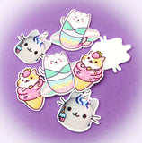 cat cute acrylic flatback fb flat back fbs planar mermaid unicorn ice cream cake purrmaid kitty uk craft supplies cats
