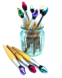 paint brush blue ballpoint pen twist on brushes uk kawaii cute pens stationery store 