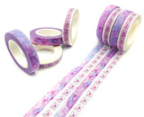 8mm narrow washi tape tapes uk cute kawaii stationery purple ombre pink envelope envelopes happy mail post design 
