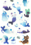 Cat Mermaids Matte Flat Sticker Individual Sheet