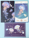mushroom fungi toadstool butterfly butterflies fish goldfish ocean jellyfish pretty cute kawaii individual post card postcard postcards uk pastel