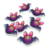 purple happy bat smiling purple bats kawaii cute uk craft supplies resin acrylic fb flatback flat back resins halloween crafts