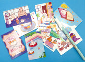 rabbit bunny mini lomo card cards bundle bundles set cute kawaii animal animals mini postcards uk stationery