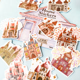 large magical fairytale castle palace sticker stickers flake flakes glossy big pack 20 10 uk cute kawaii stationery girls princess fairy tale