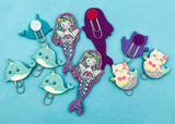 planner clip glitter felt clips planning supplies narwhal purrmaid purmaid cat mermaid cats narwhals uk