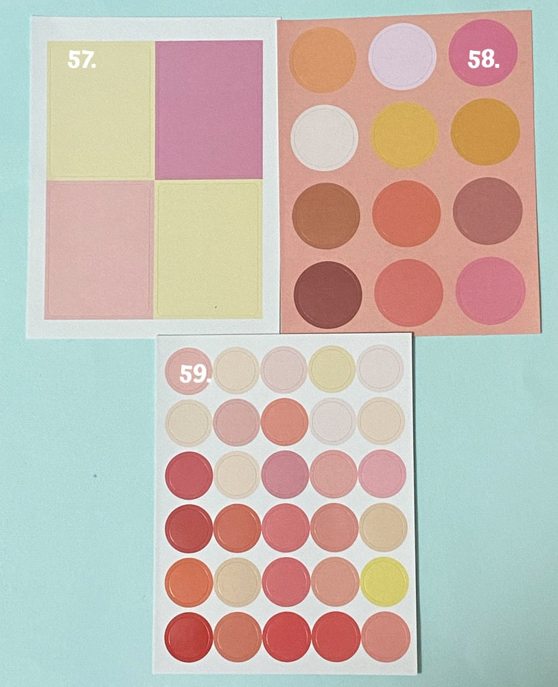 Pastel Planner Sticker Sheets