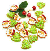 santa tree cookie resin fb flat back christmas cookies father trees uk cute kawaii craft supplies resins festive