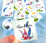 75% OFF Flora & Fauna Large Thank You Sticker Seals 38mm Set of 10