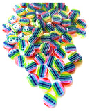 12mm acrylic rainbow striped buttons stripy rainbows button