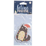 christmas cookie cookies festive cat cats black santa hat cute kawaii scented car hanging air freshener uk gift gifts stocking filler scent