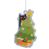 black cat christmas festive tree trees spiced orange cute kawaii scented car hanging air freshener uk gift gifts stocking filler scent cats