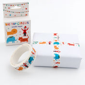 circus big top cute washi tape box boxed uk packaging supplies rex london elephant lion tiger ring master uk stationery