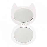 cute cookie cat pocket mirror rex london uk gift gifts white kitty kitten pink box folding mirrors handbag size