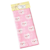 cute tissue paper pack of 10 sheets rex london uk packaging supplies kawaii cookie cat pink