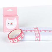 cute cookie the cat pink animal boxed 7m washi tape tapes kawaii stationery uk rex london 