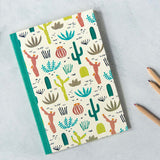 desert cacti cactus plant plants large a6 notebook note book uk cute kawaii stationery gift gifts