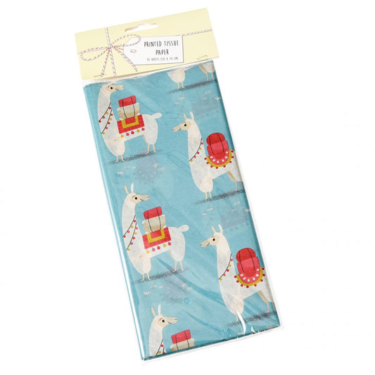 Half price! Tissue Paper Pack of 10 Sheets- Lucky Llama