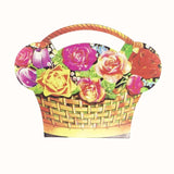 mini sewing kit floral flower basket needles safety pin threads threader vintage style retro travel kits uk gift gifts needle