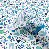 folk doves retro bird birds tissue paper rex london uk wrap wrapping papers blue green floral leaf dove