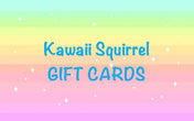 the kawaii squirrel gift card gifts voucher cards uk cute stationery craft supplies