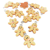 gingerbread man men resin charm cute kawaii christmas charms craft supplies uk 