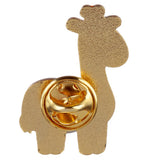 giraffe orange and yellow giraffes enamel pin brooch badge uk gift gifts cute kawaii pins