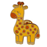 giraffe orange and yellow gold metal giraffes enamel pin brooch badge uk gift gifts cute kawaii pins