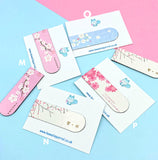 cherry blossom bookmark magnetic bookmarks cute kawaii gifts uk spring blossoms floral book mark cat rabbit turquoise blue white pretty uk kawaii stationery gift gifts flowers spring pink fold over magnet present book lover planner