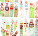 rabbit bunny cardboard card bookmark bookmarks kawaii stationery
