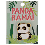 panda black and white pandas gold metal enamel pin brooch badge uk gift gifts cute kawaii pins