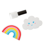 happy cloud or bright rainbow nail file emery board sass & belle uk cute gifts kawaii gift