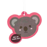 cute kawaii scented car hanging air freshener koala koalas peach pink grey uk gift gifts stocking filler cutiemals scent