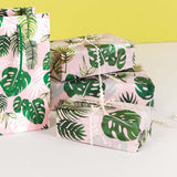 tropical palm palms leaf leaves tissue wrap paper uk cute kawaii packaging supplies packing pink green papers
