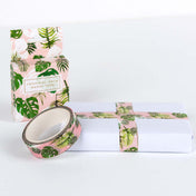 tropical palm palms leaves washi tape tapes pink green leaf  uk cute kawaii wrap packing supplies