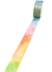 ombre rainbow colours coloured graduated bright watercolour washi tape 5m tapes uk cute stationery planner washis